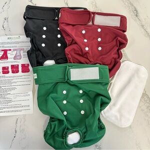 NEW wegreeco Washable Female Dog Diapers (Pack of 3) size XL